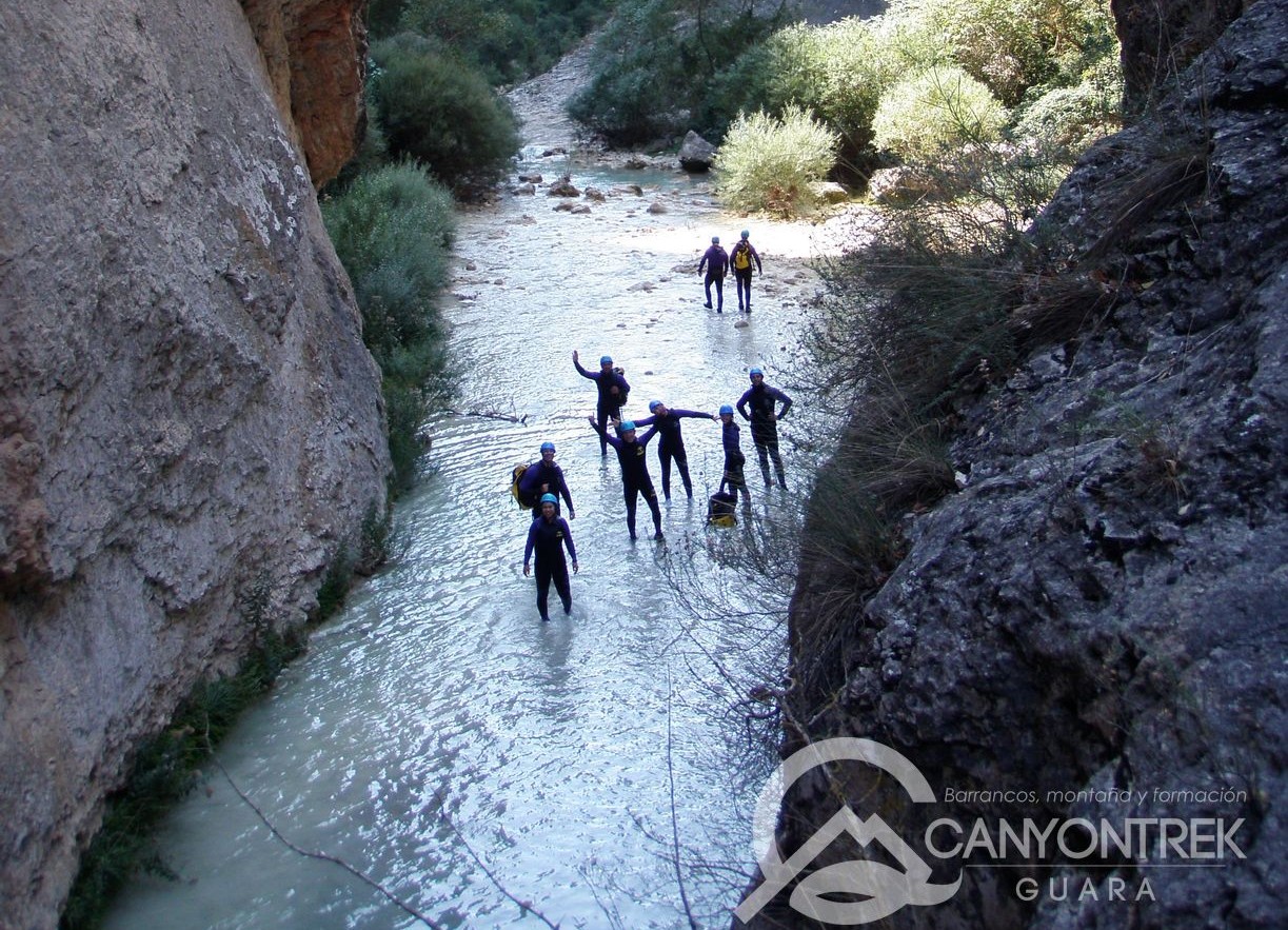 Grand canyoning à Alquezar