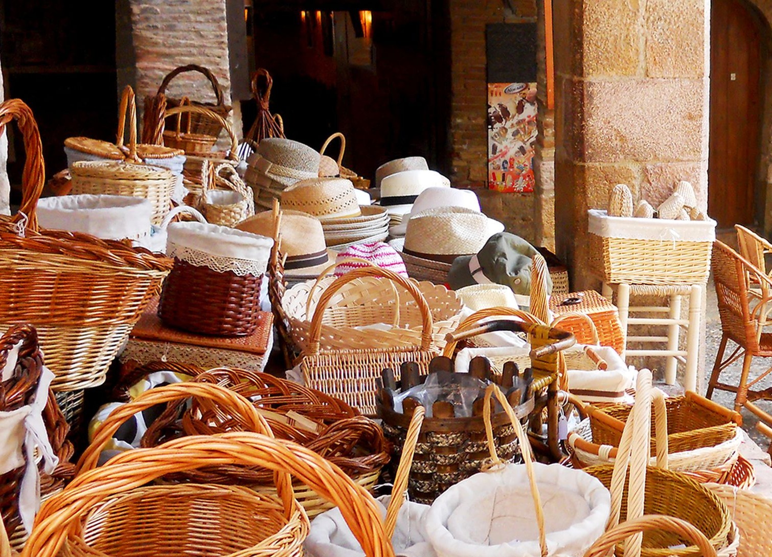Vannerie artisanal à Alquezar