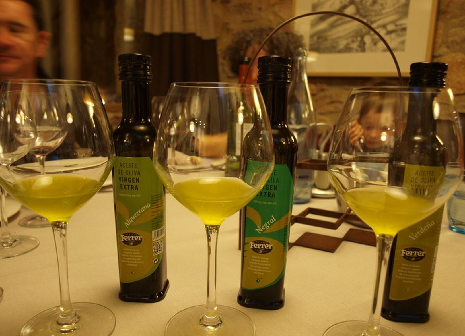 Dégustations de l'huile d'olive