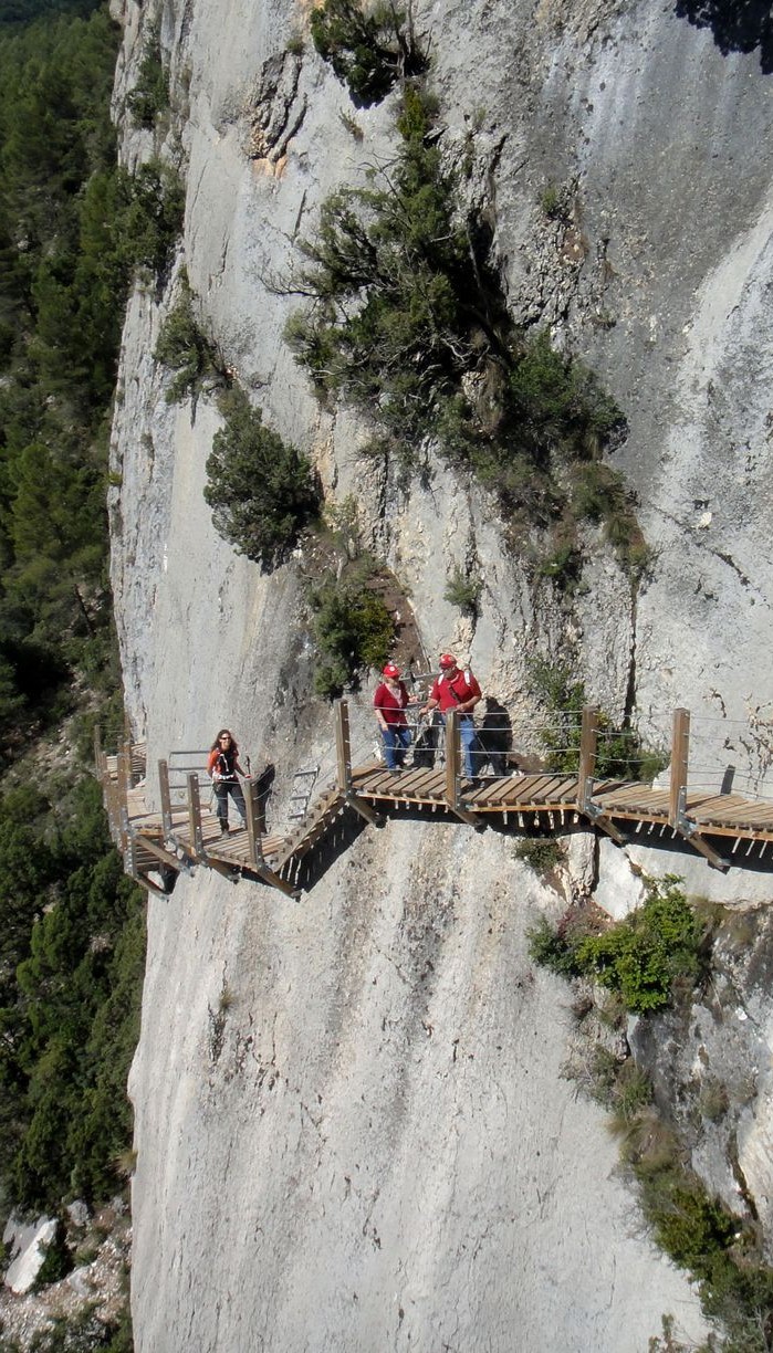 Le passerelles suspendues à Montfalcó - Montrebei