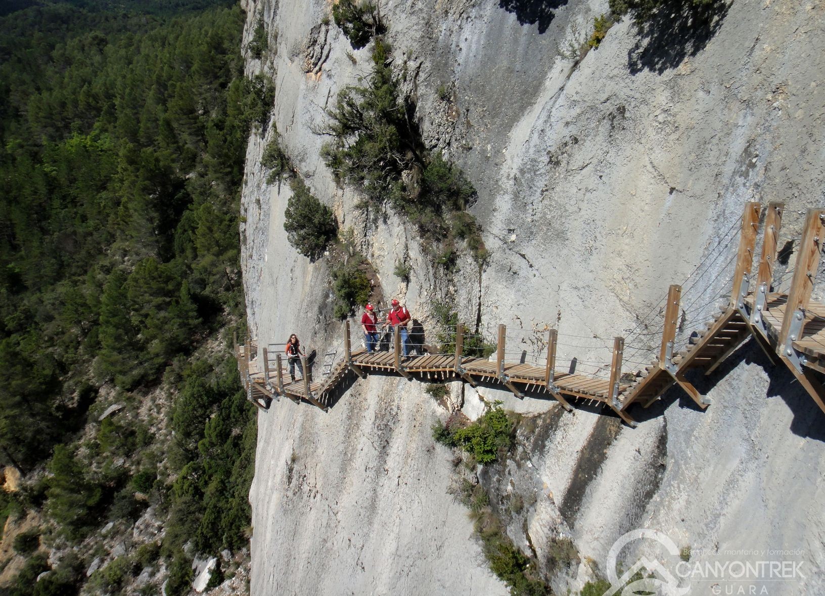 Le passerelles suspendues à Montfalcó - Montrebei
