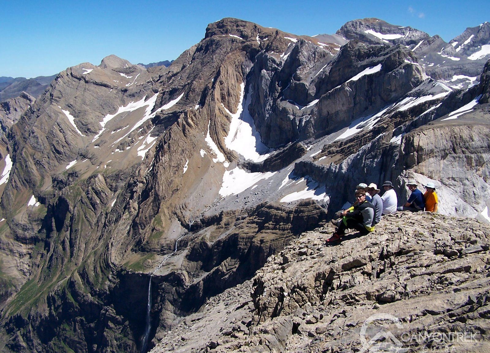 La jolie face nord d'Ordesa vers Gavarnie