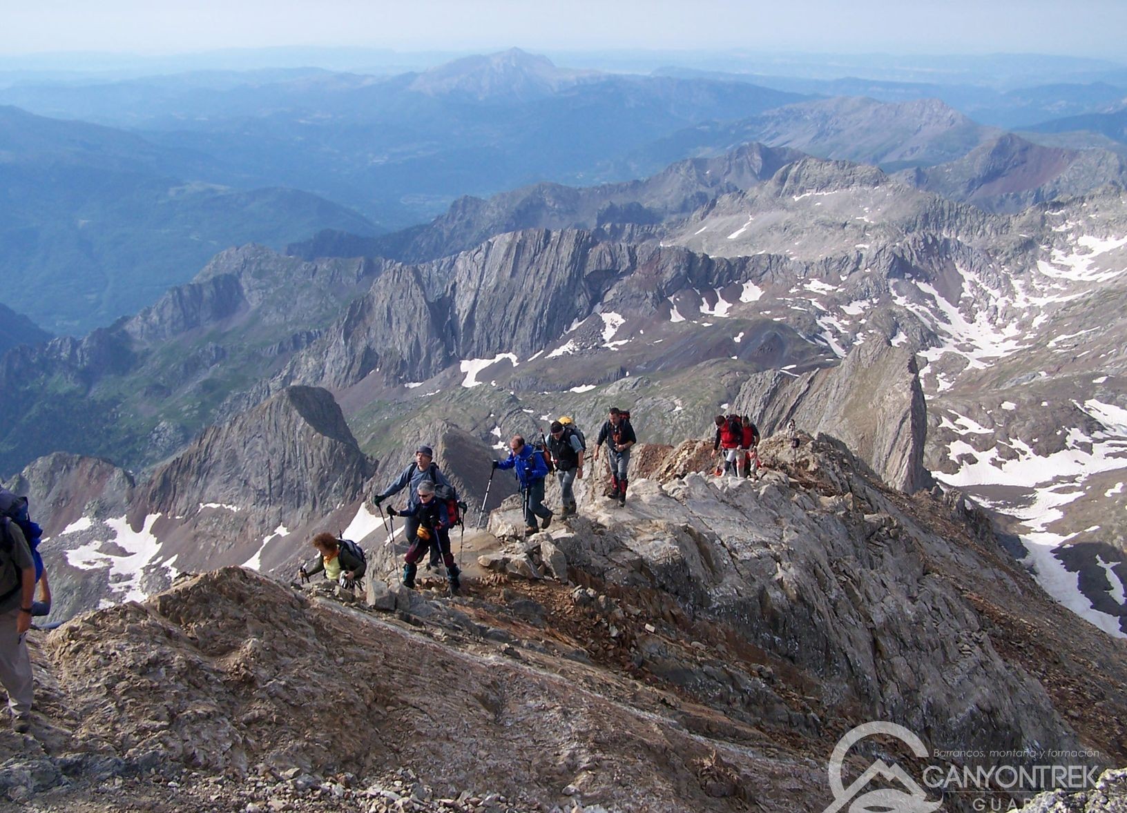 Arrivant au Posets dans les Pyrénées